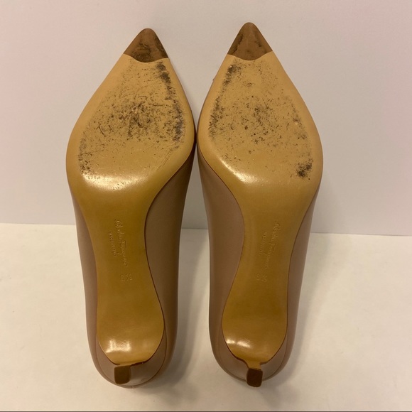 Salvatore Ferragamo 70mm High Heel Nude Pump - Picture 11 of 15